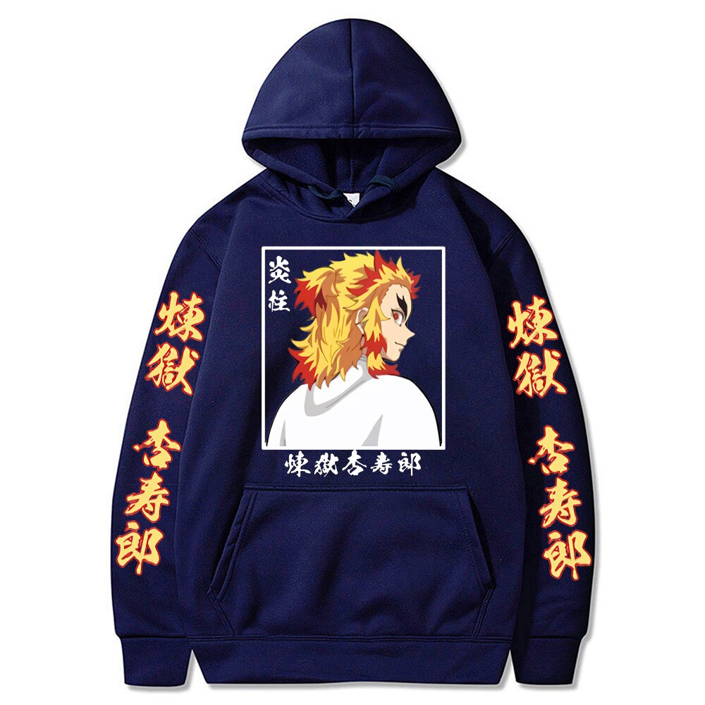 Demon Slayer Rengoku Kyojuro The Flame Hashira Hoodie