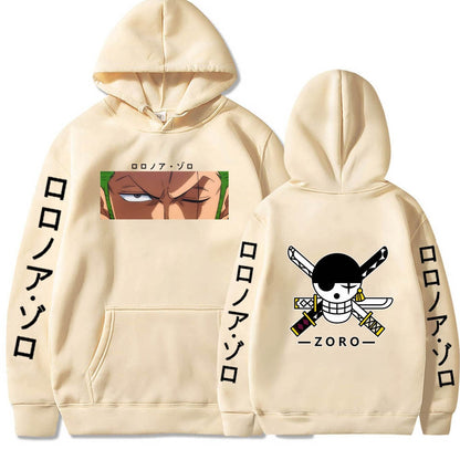 Roronoa Zoro Print Hooded