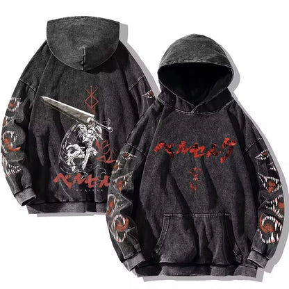 Berserk Vintage Washed Hoodie