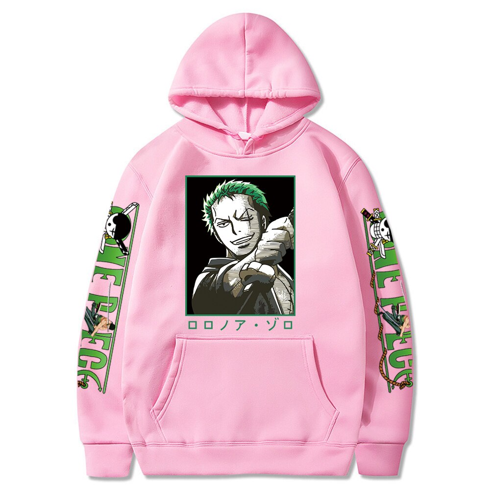 One Piece Pullover Roronoa Zoro Graphic Hoodies