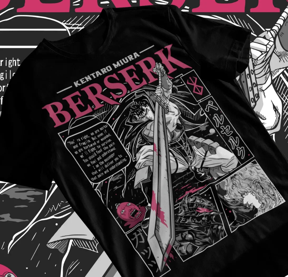 Berserk Manga Strip Guts T-Shirt