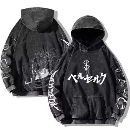 Berserk Vintage Washed Hoodie