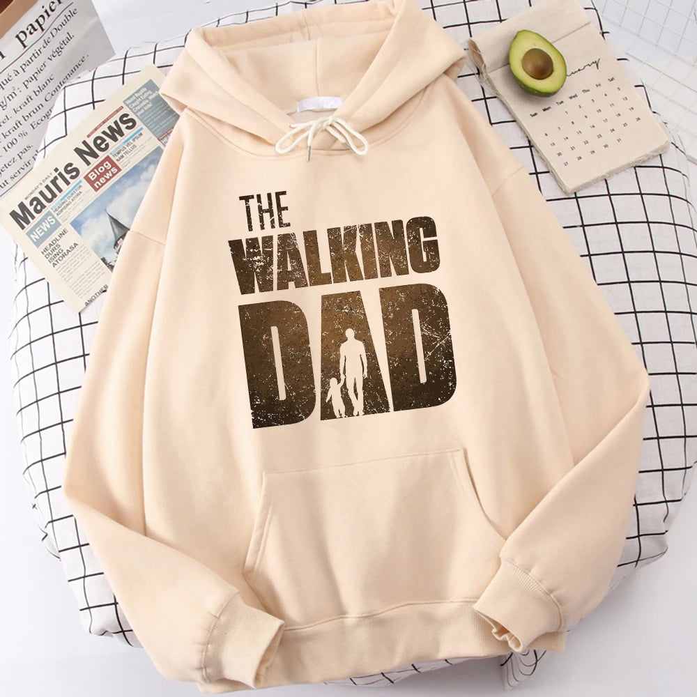 The Walking Dad Printing Hoodie