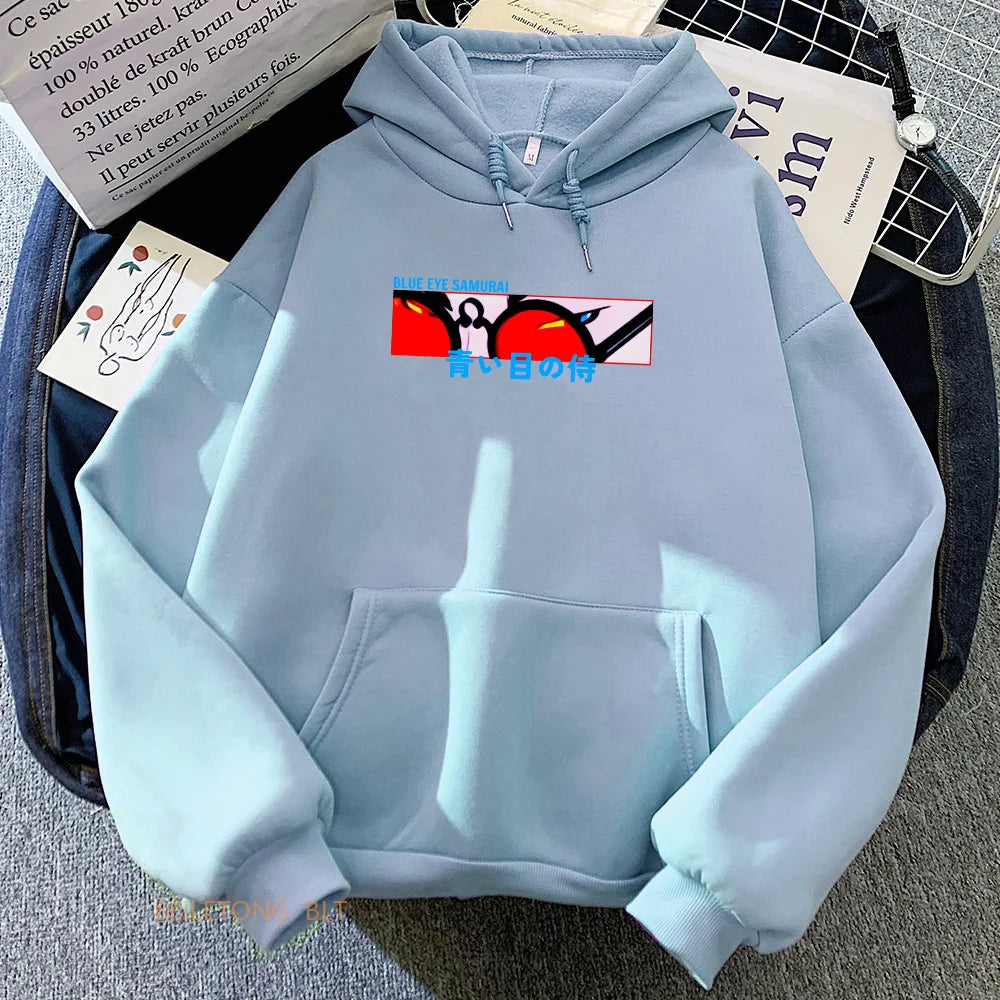 Blue Eye Samurai Japan Style Hoodies