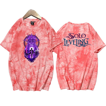 Solo Leveling Statue of God Retro Tie Dye T-Shirt