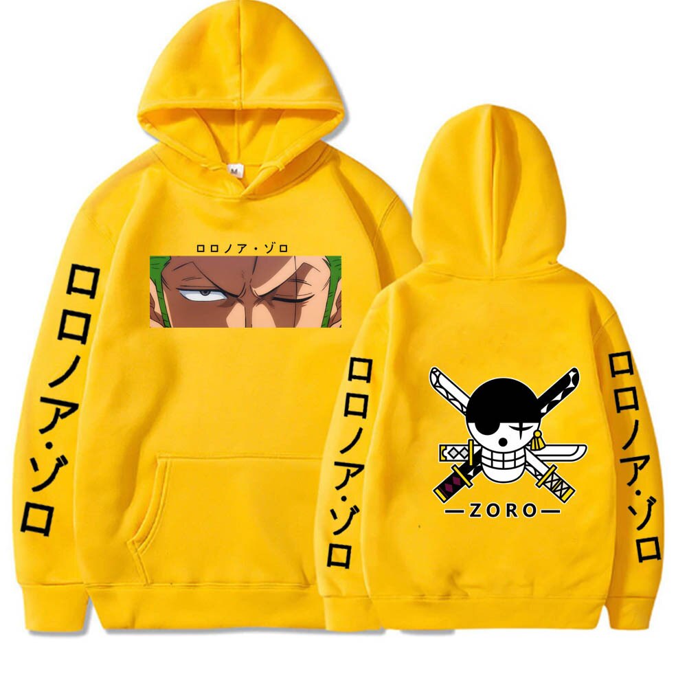 Roronoa Zoro Print Hooded