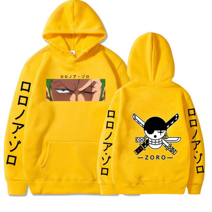 Roronoa Zoro Print Hooded