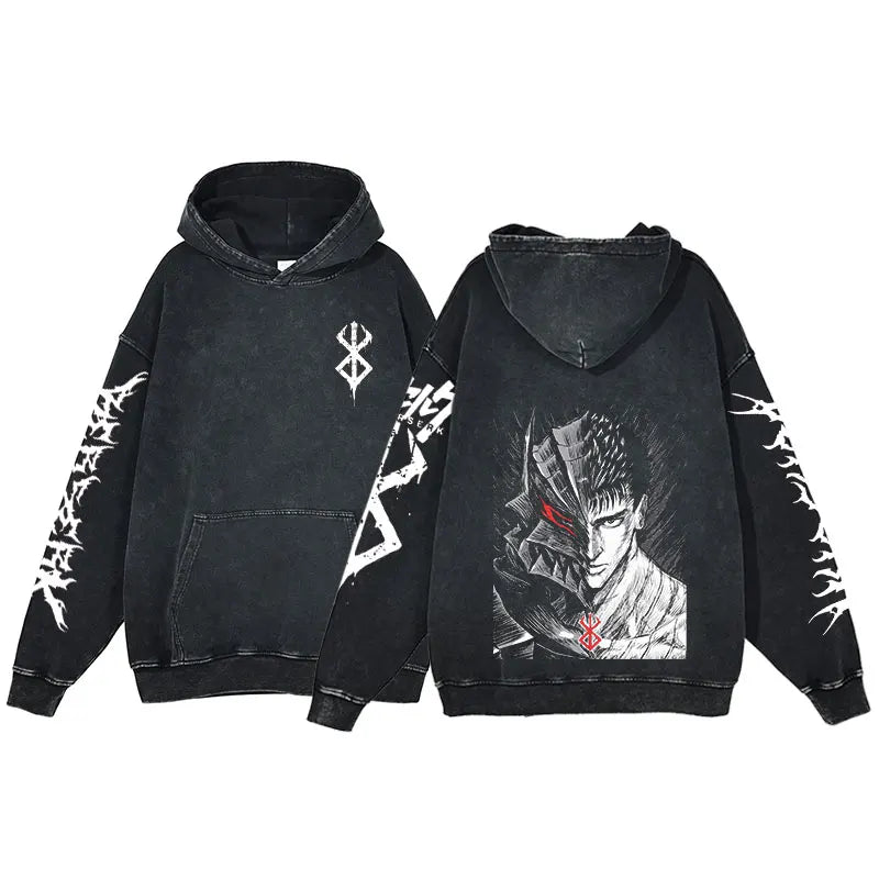 Berserk Acid Washed Hoodie