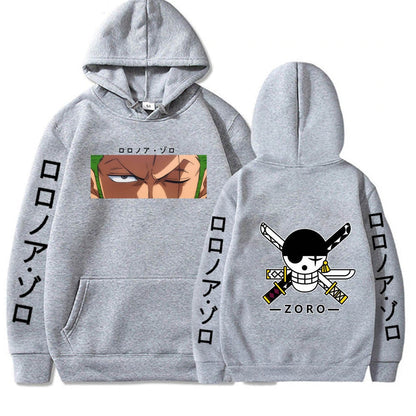 Roronoa Zoro Print Hooded