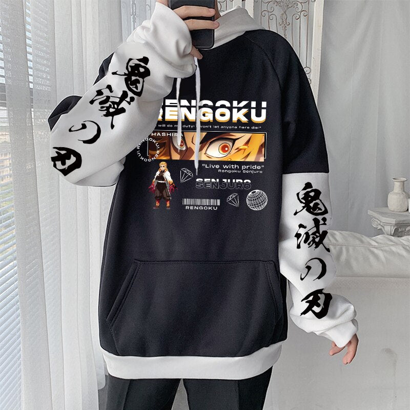 Demon Slayer Cool Kyoujurou Rengoku Eyes Hoodies