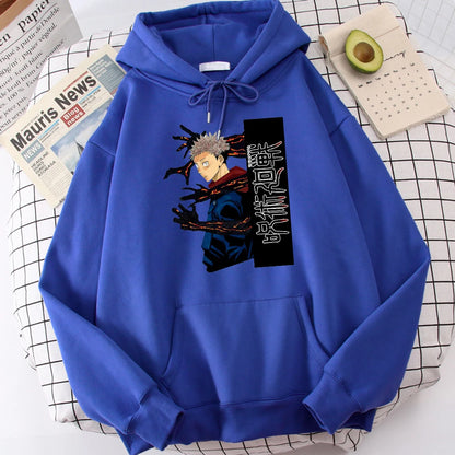 Jujutsu Kaisen Itadori Yuuji Anime Prints Hoodie