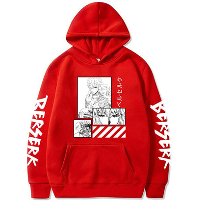 Japanese Harajuku Berserk Anime Print Hoodies