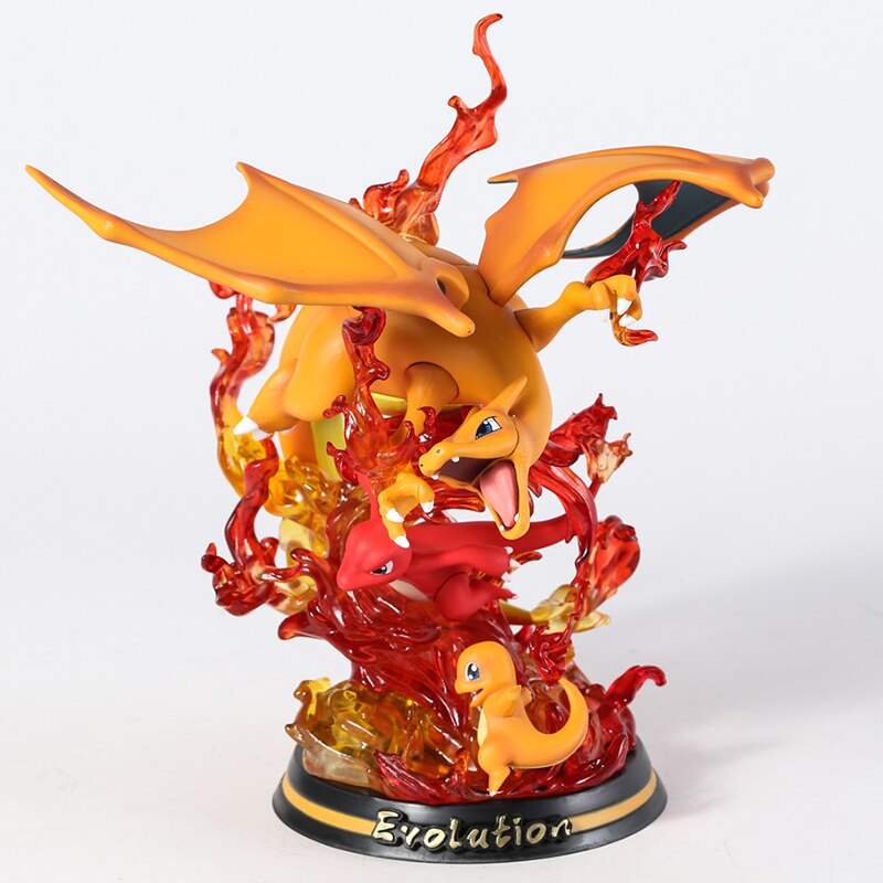 Pokemon Evolution Charizard Charmander Mewtwo Mew PVC Figure