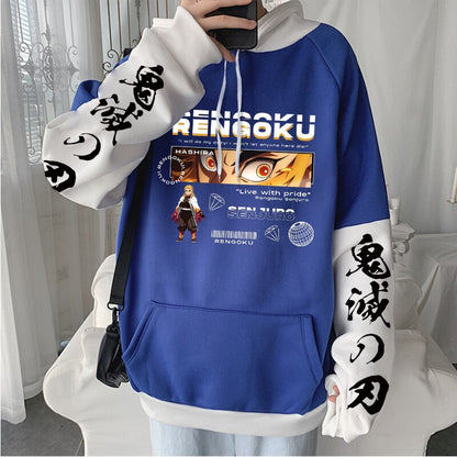 Demon Slayer Cool Kyoujurou Rengoku Eyes Hoodies