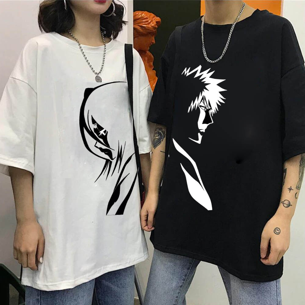 Bleach Kuchiki Rukia Kurosaki Ichigo Couple T-Shirt