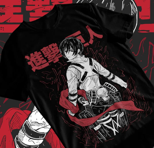 Attack on Titan Ackerman Levi Shingeki No Kyojin T-shirt