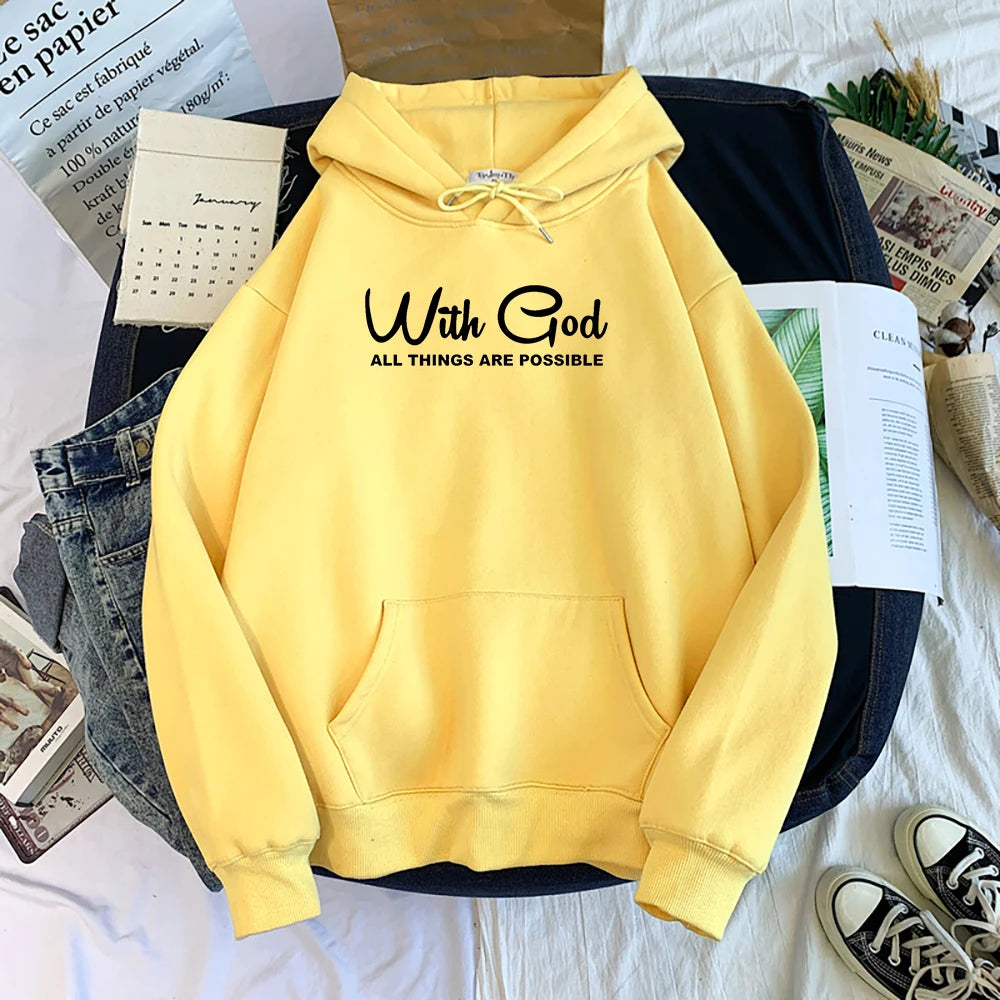 With God All Things Are Possible Hoodie