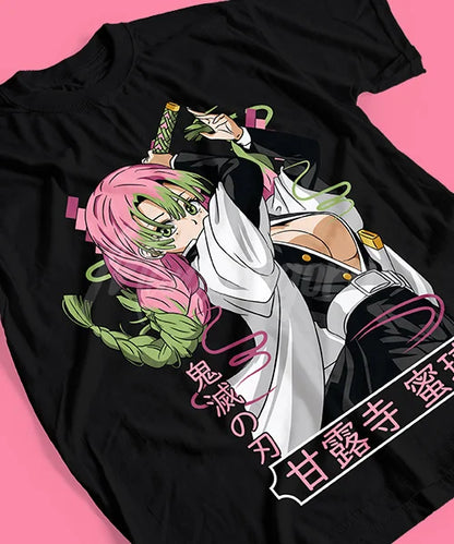 Demon Slayer Mitsuri Kanroji ataque T-Shirt