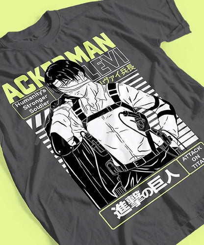 Attack on Titan Capitán Levi Batalla Final T-Shirt