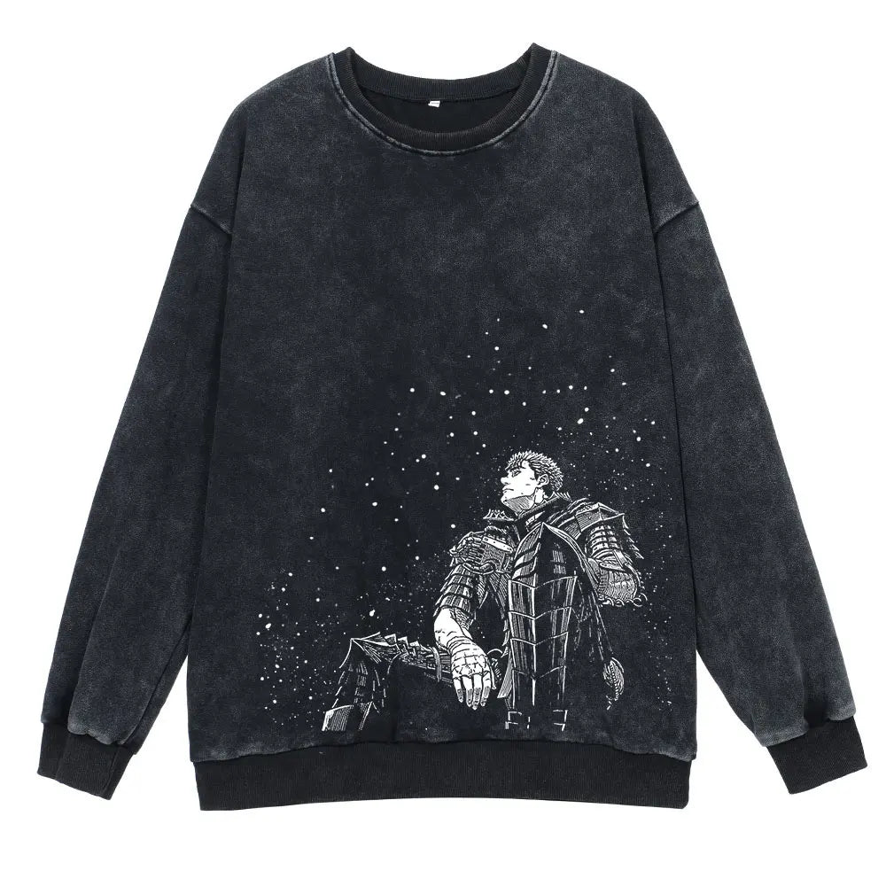 Berserk Retro Washed Sweatshirts