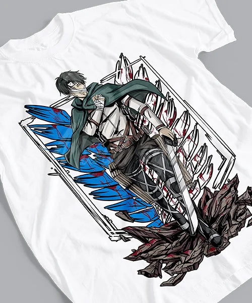 Attack on Titan Capitán Levi Honor Batalla Final T-Shirt