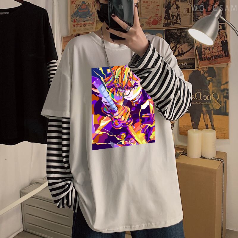 Demon Slayer Agatsuma Zenitsu Fake Two T-Shirts