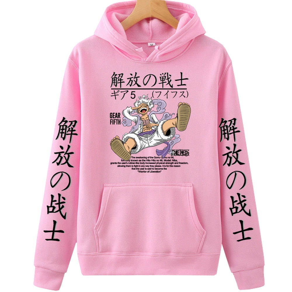 One Piece Luffy Sun God Hoodie