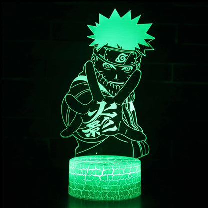 Naruto Uzumaki Akatsuki Kakashi Hatake 3D Table Lamp