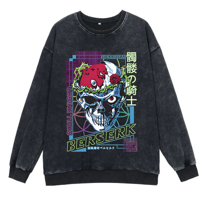 Berserk Retro Washed Sweatshirts