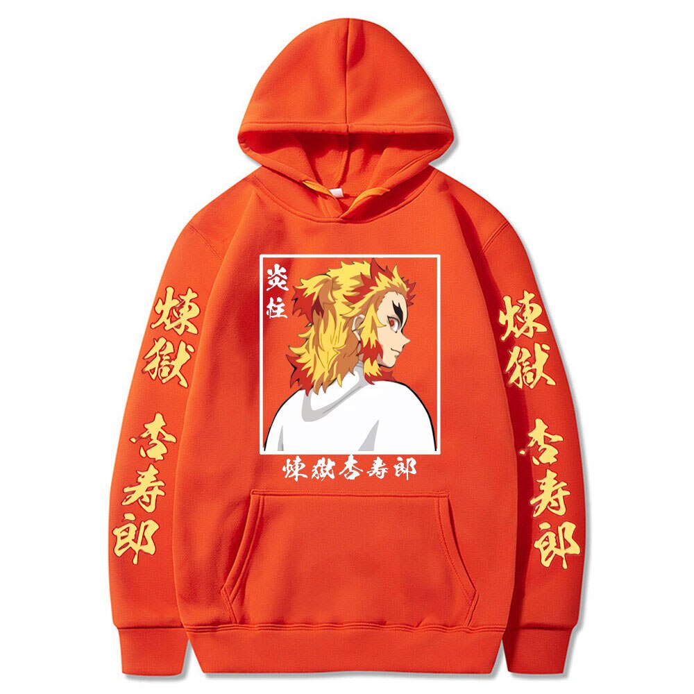 Demon Slayer Rengoku Kyojuro The Flame Hashira Hoodie