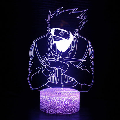 Naruto Uzumaki Akatsuki Kakashi Hatake 3D Table Lamp