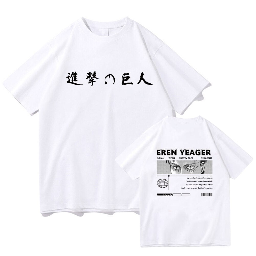 Attack On Titan Eren Yeager Printed T-Shirt