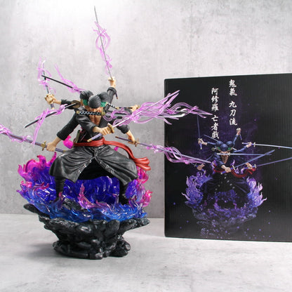 One Piece Zoro & Wano Onigashima 9 Swords Style Action Figurine