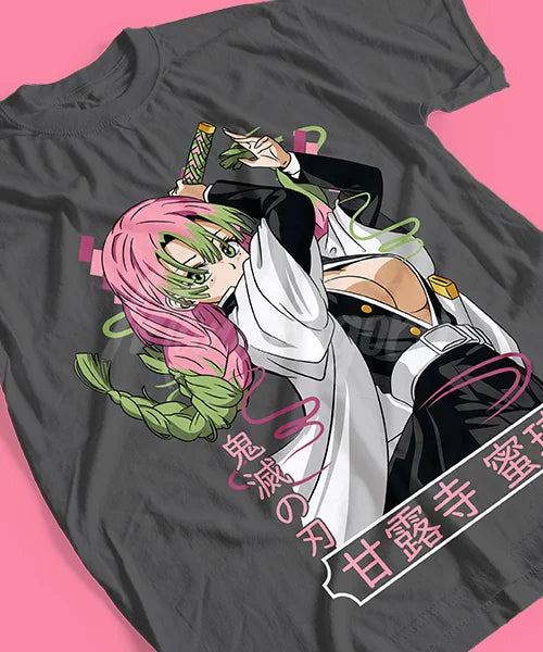 Demon Slayer Mitsuri Kanroji ataque T-Shirt