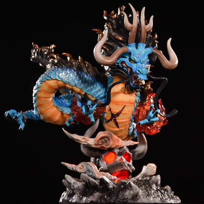 One Piece Kaido Dragon Four Emperors With Lamp PVC Action Model