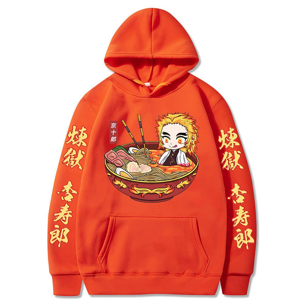 Demon Slayer Kyojuro Rengoku The Flame Hashira Print Hoodie