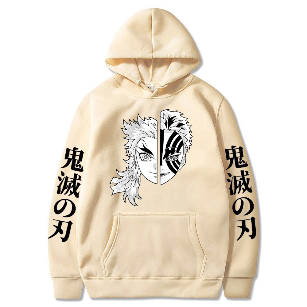 Demon Slayer Rengoku Akaza Twelve Kizuki Printing Hoodie