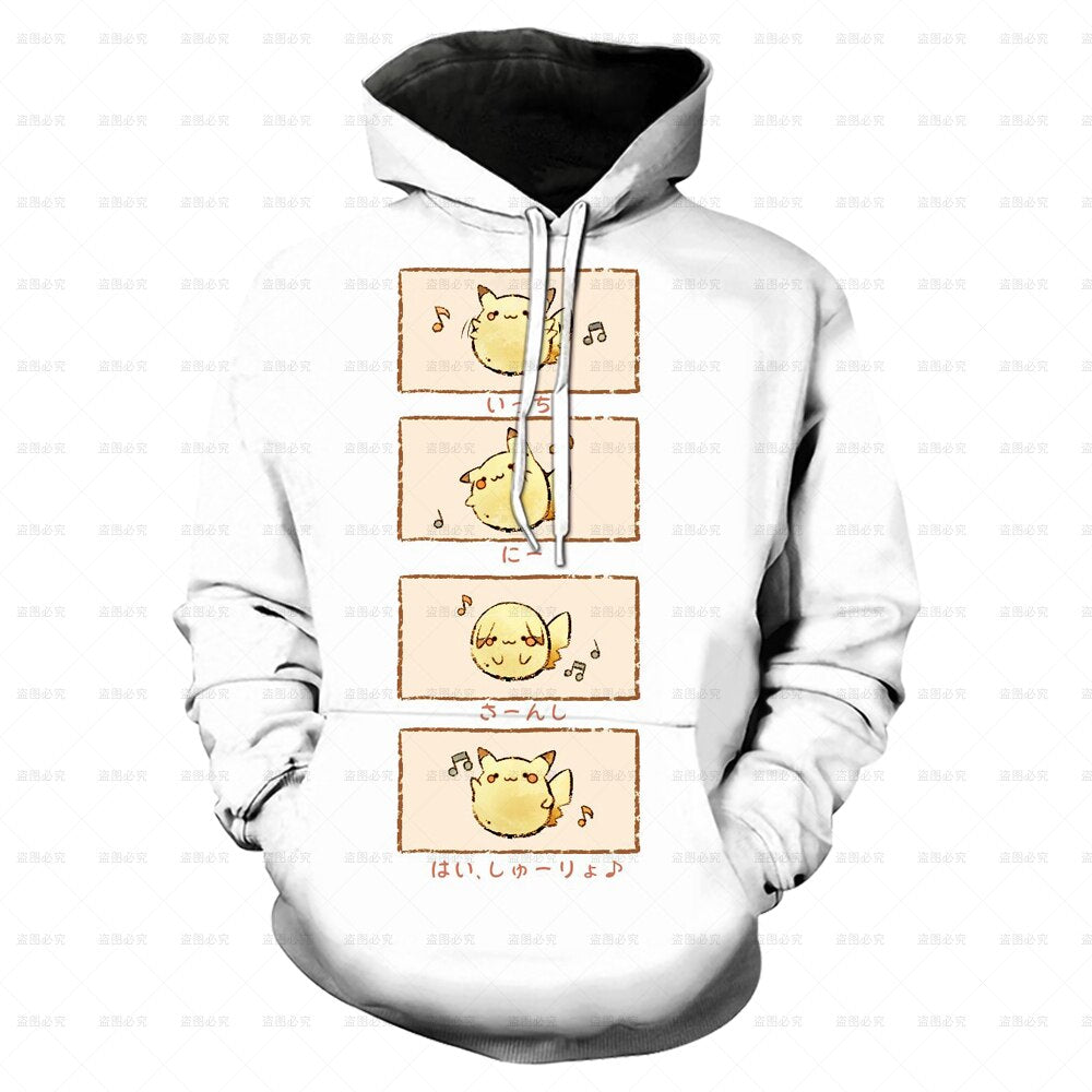 Pokemon Fashion 3D Hoodie