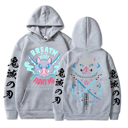 Demon Slayer Fight Inosuke Hoodie