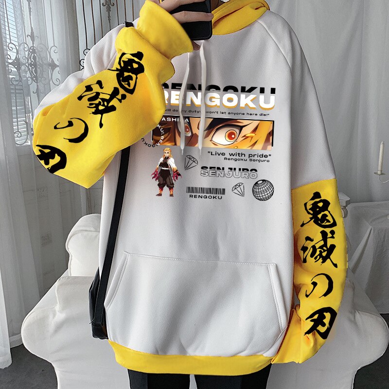 Demon Slayer Cool Kyoujurou Rengoku Eyes Hoodies