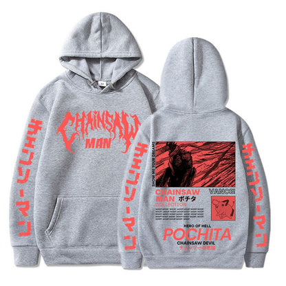 Chainsaw Man Pochita Graphic Hoodies