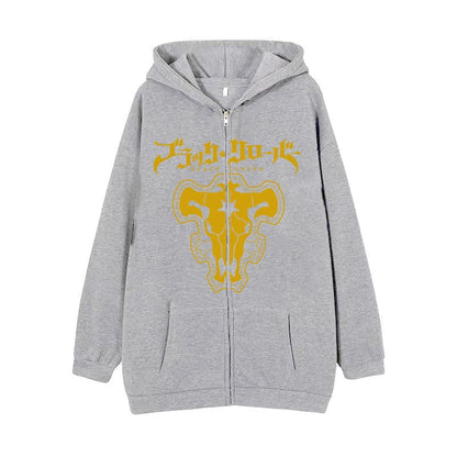 Black Clover Zipper Hoodies