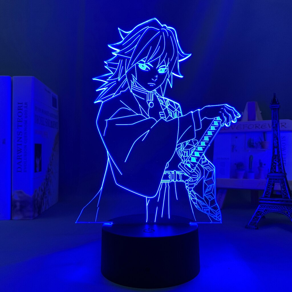 Demon Slayer Giyu Tomioka 3D Lamp