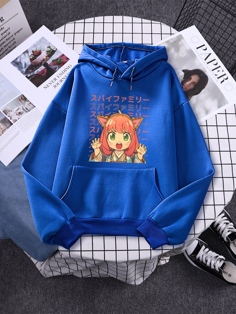 Spy X Family Art Anya Kawaii Print Hoodies