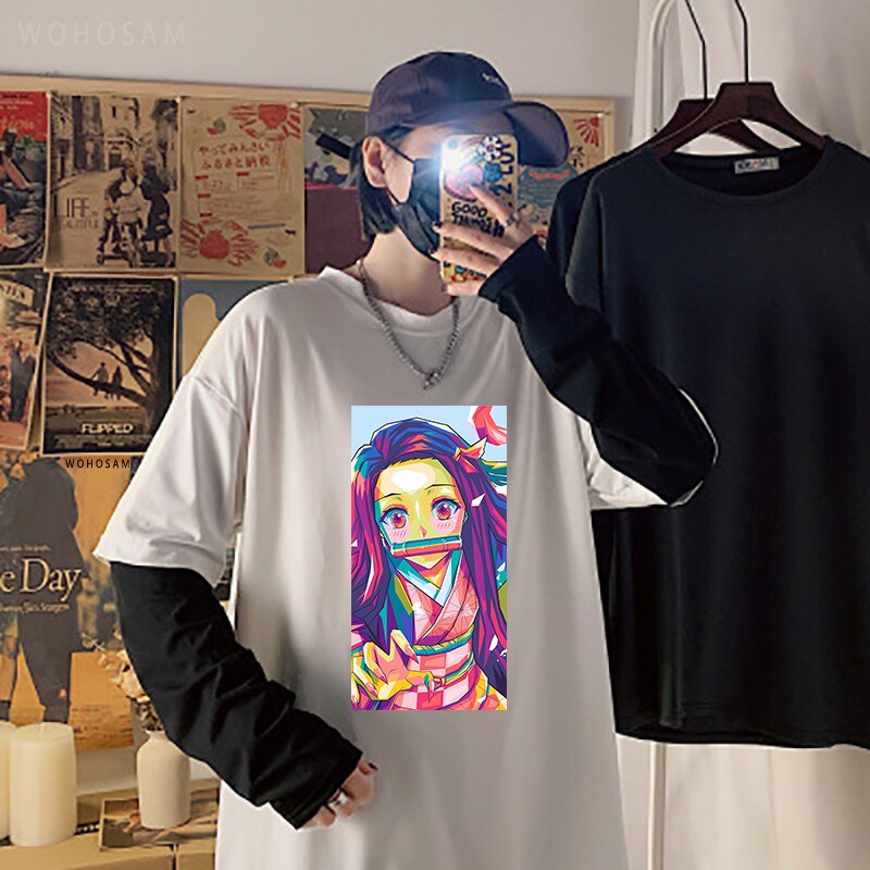 Demon Slayer Kamado Nezuko Fake Two T-Shirts