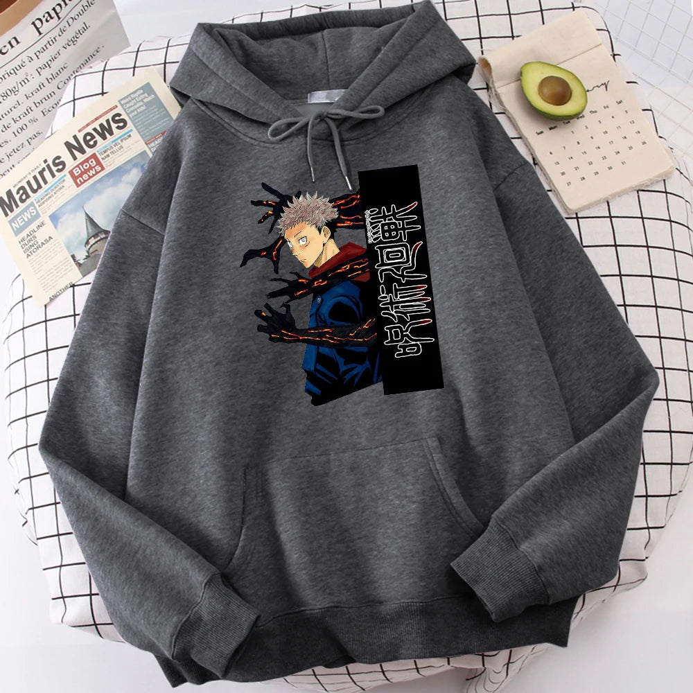 Jujutsu Kaisen Itadori Yuuji Anime Prints Hoodie