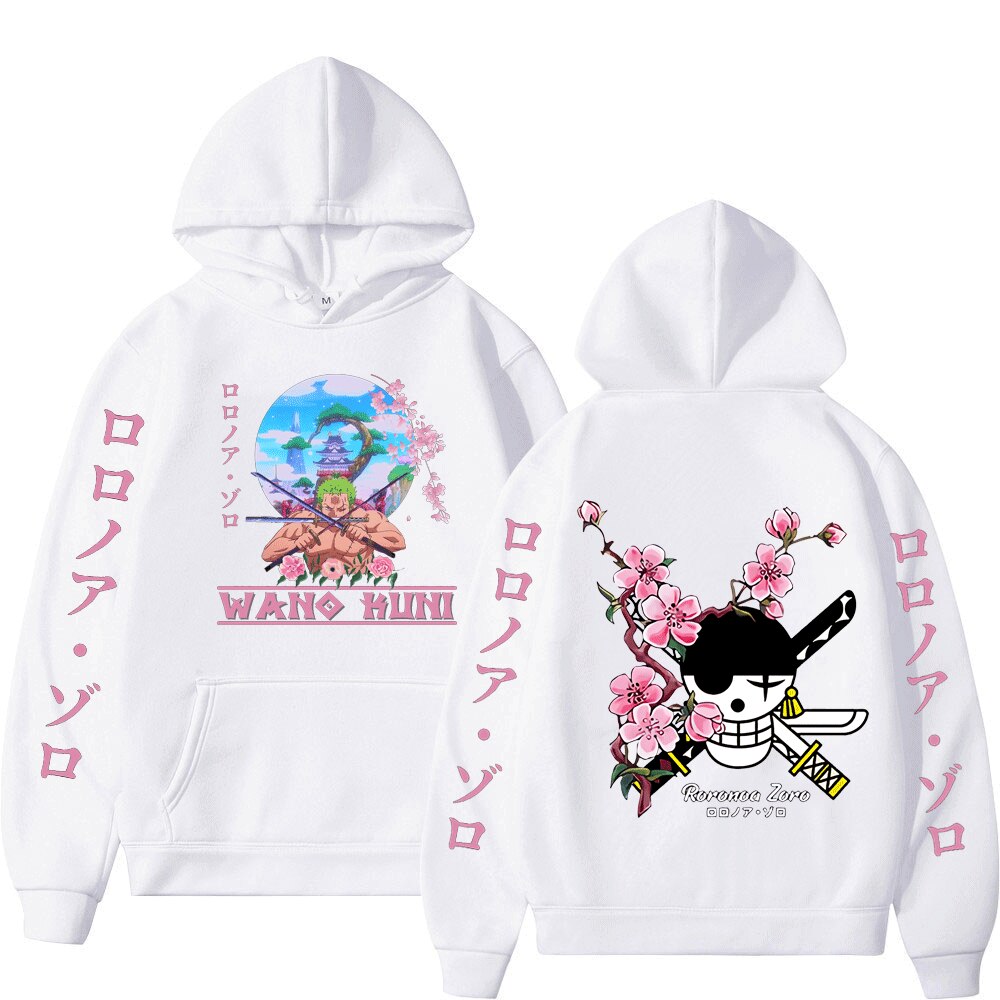 Roronoa Zoro Print Hoodie