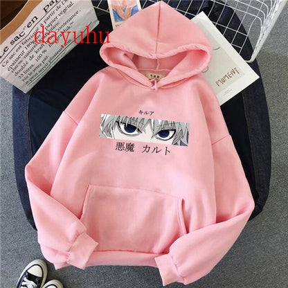 Hunter X Hunter Killua Zoldyck Devil Eye Print Hoodies