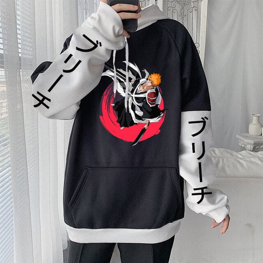 Bleach Gothic Streetwear Long Sleeve Hoodie