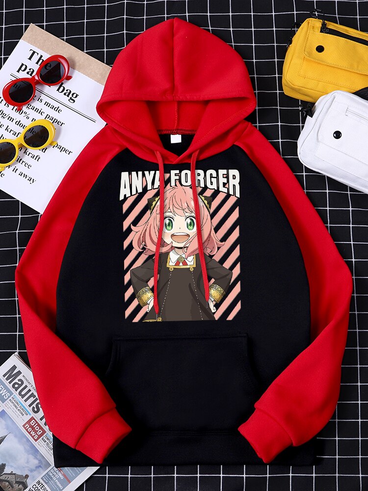 Spy X Family Anya Waku Classic Striped Design Hoodies